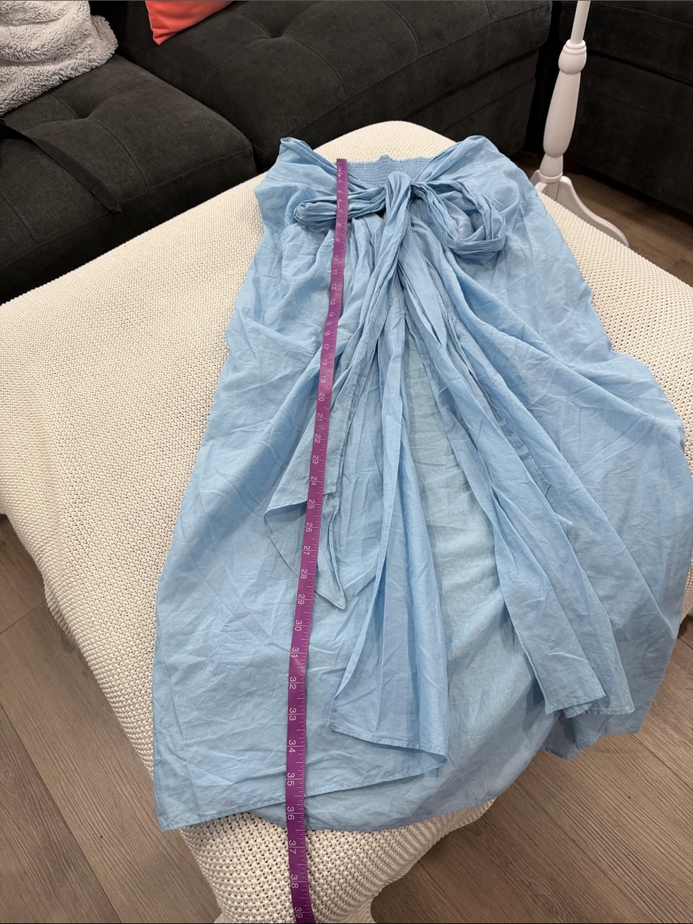 J. Crew Pale Blue Beach Sarong - Picture 11 of 16